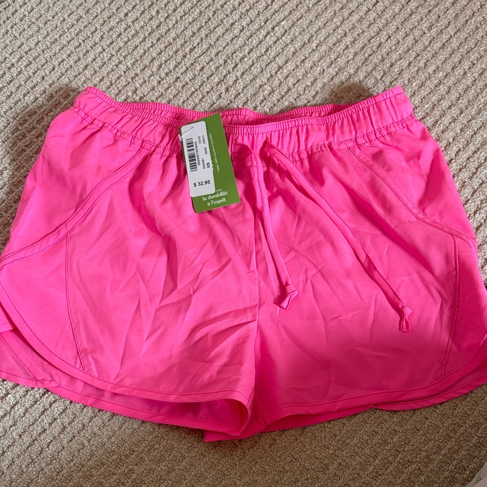 La vie en rose Nation Vibrant Pink Athletic/swim Shorts